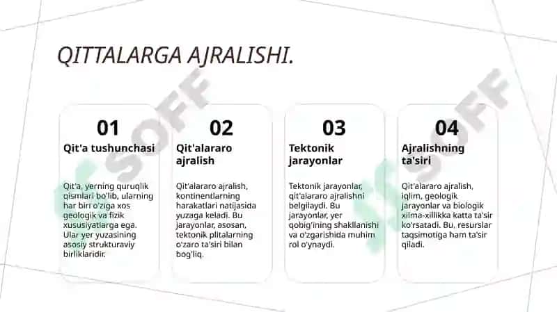 Yer yuzasi qobigining tuzilishi 5
