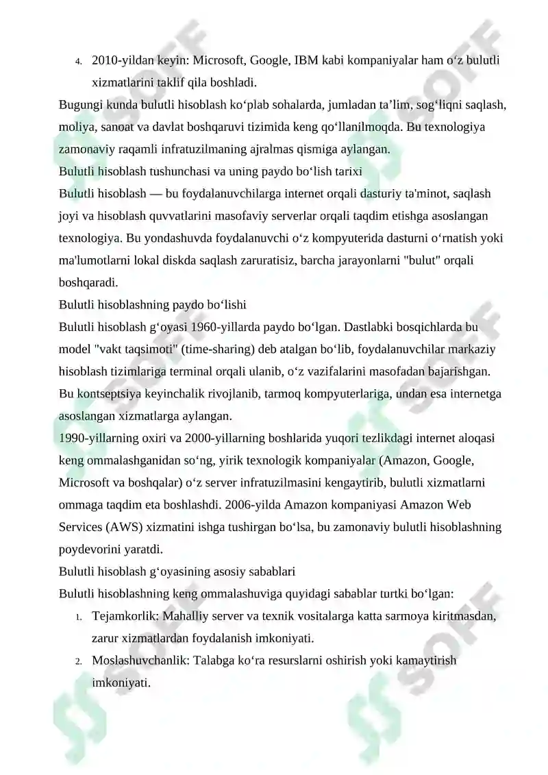 BULUTLI HISOBLASH VA MALUMOTLARNI SAQLASH 5