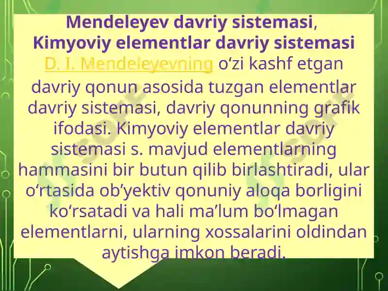 Mendeleyev davriy sistemasi 5