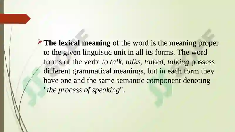 Semasiology Lecture 6 5