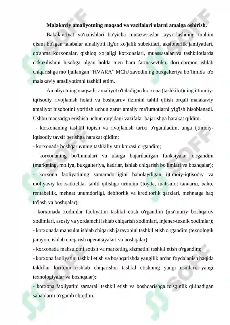 Malakaviy amaliyot hisoboti 5