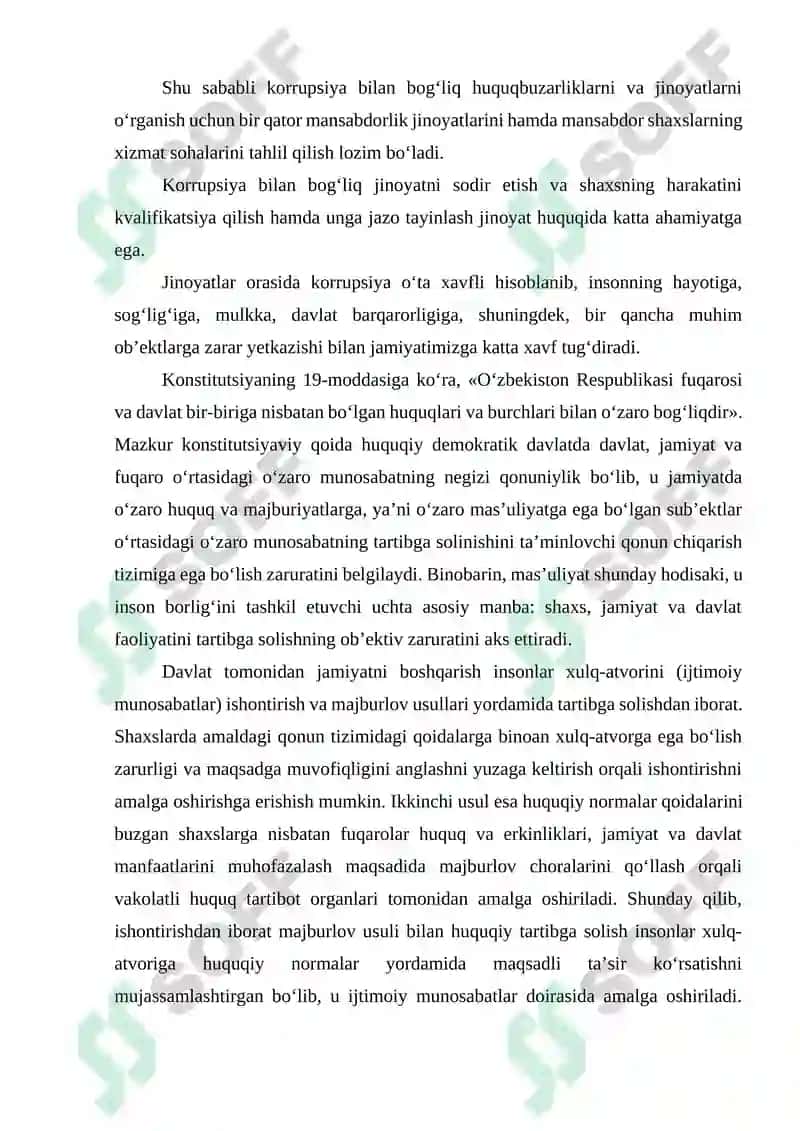 Pora berish va olishning jinoiy javobgarlik: Malaka muammolari 6