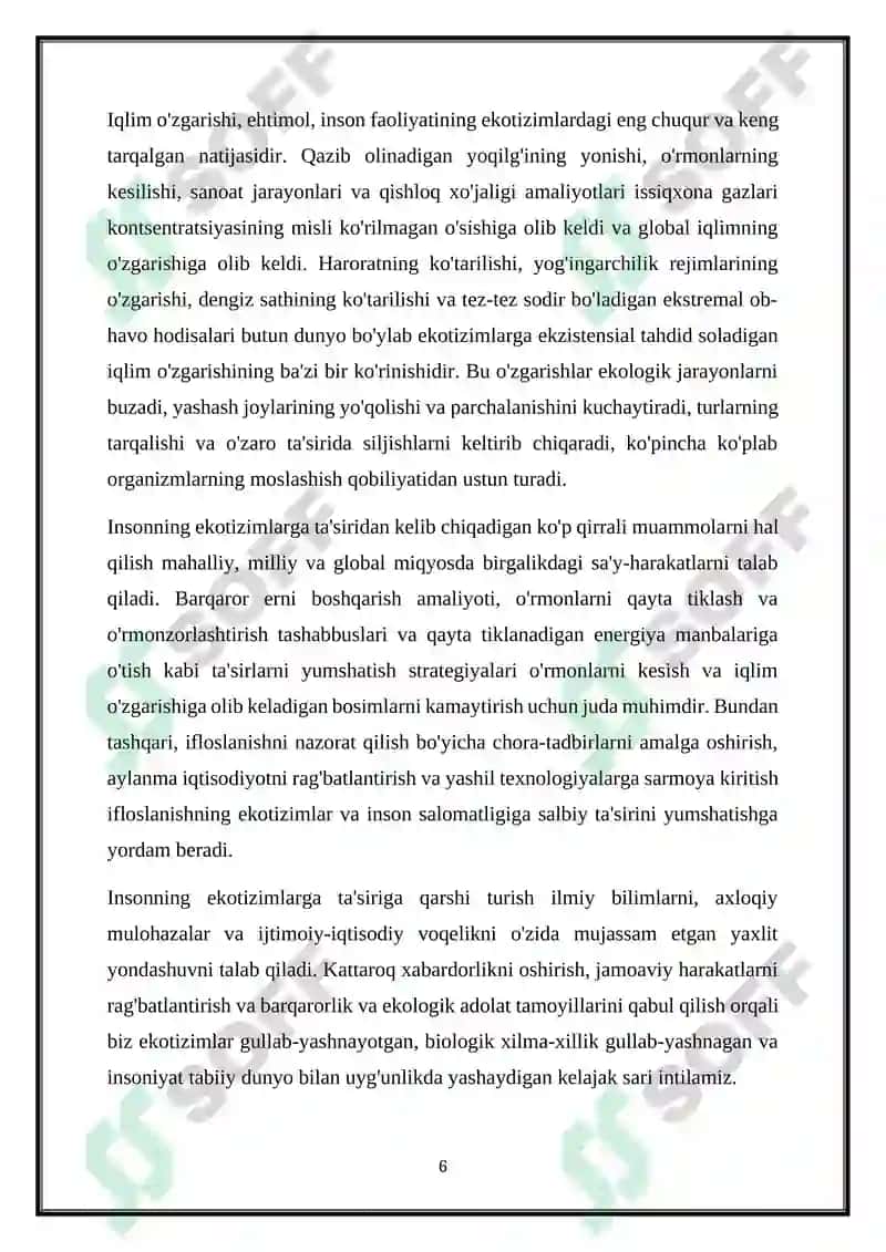 EKOLOGIYA VA AHLOQ 6