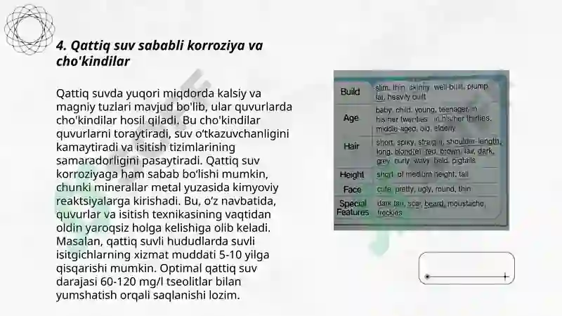 Suvning qattiqligi va uni yumshatishning texnikadagi ahamyati 6