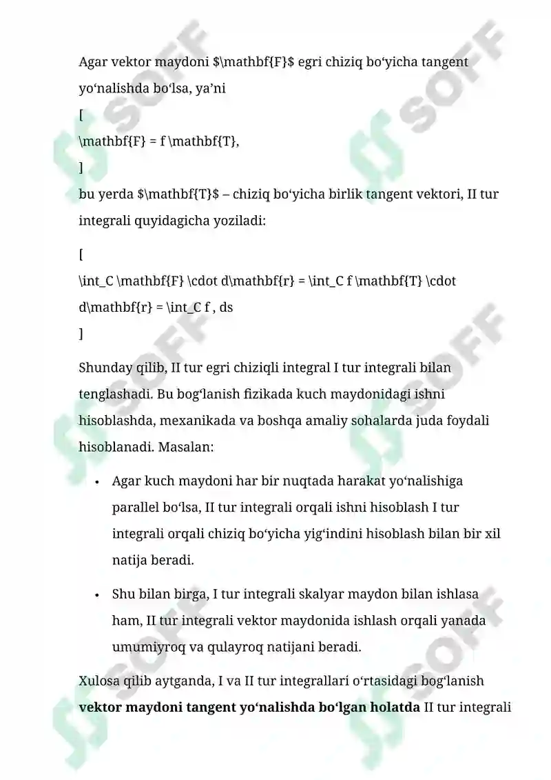 Egri Chiziqli Integral 6