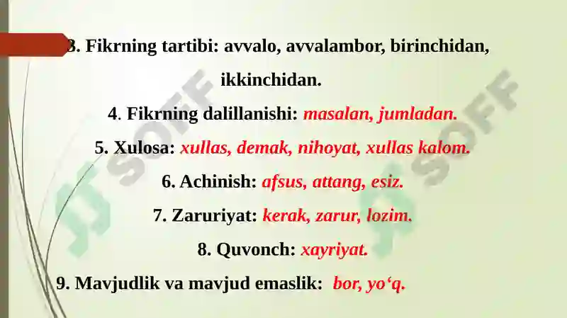Alohida o‘lingan so‘zlar 6