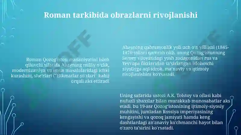 Avezovning "Abay" romani 6