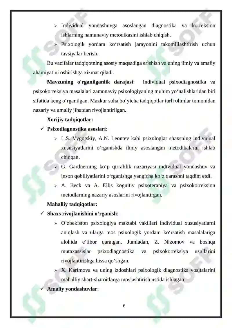 Induvidal pisixadiagnostika pisxakarekksiyaning axamiyati 6