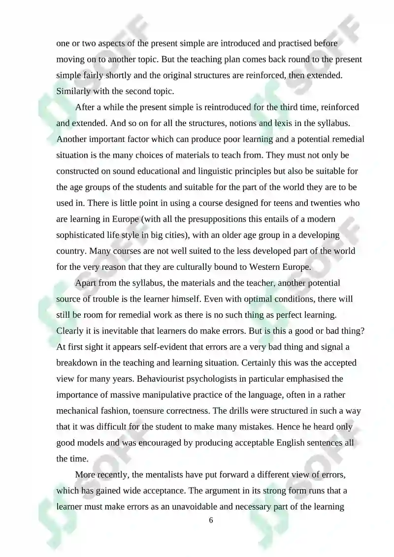 English Language Teaching Methodology 6