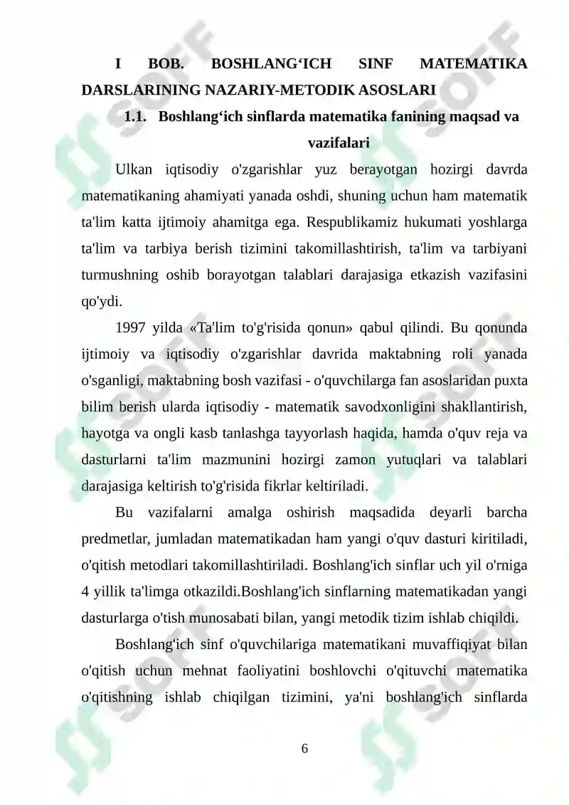 Boshlang’ich sinflarda matematika o’qitish metodlari 6