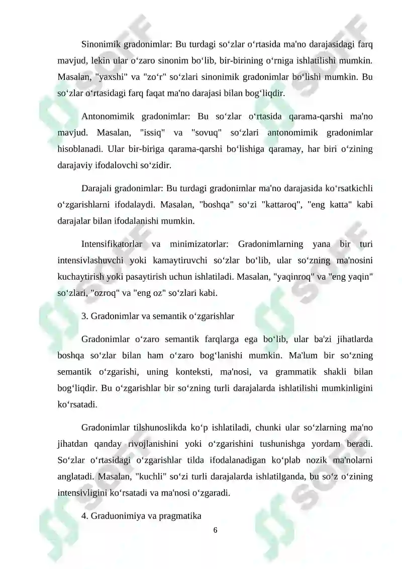 o‘zbek tilshunosligida graduonimiya hodisasining ilmiy tadqiqi 6
