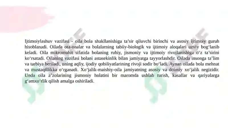 Oilaga ijtimoiy pedagogik yordam shakllari 6