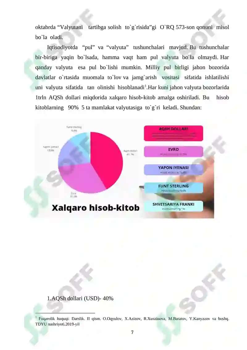 HISOB-KITOBLARNI FUQAROLIK HUQUQIY-TARIBGA SOLISH ASOSLARI 6