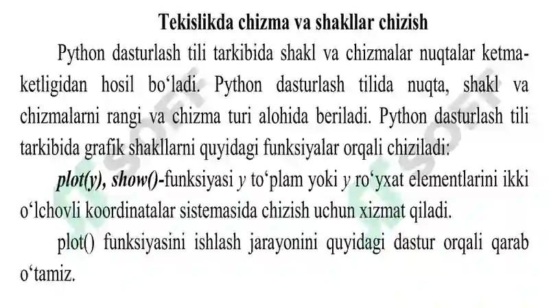 PYTHONDA MODULLAR. GRAFIK MODULLAR BILAN ISHLASH 6
