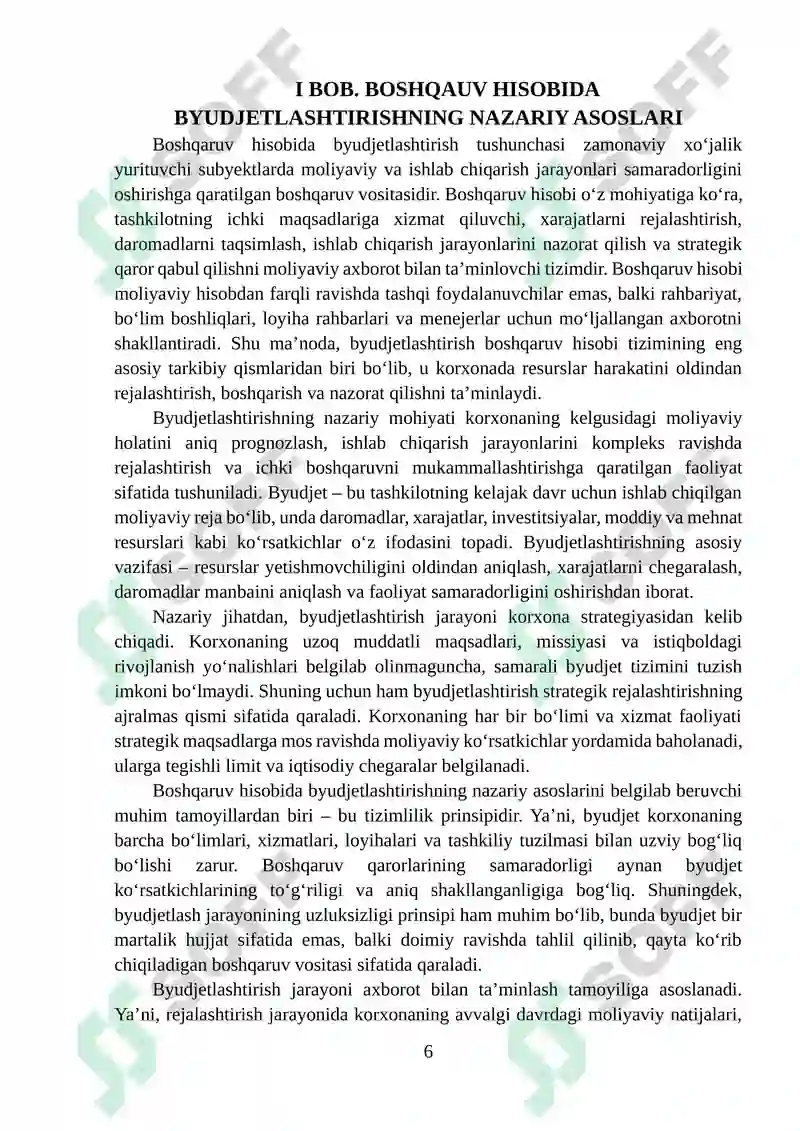Boshqaruv hisobida byudjetlashtirish 6