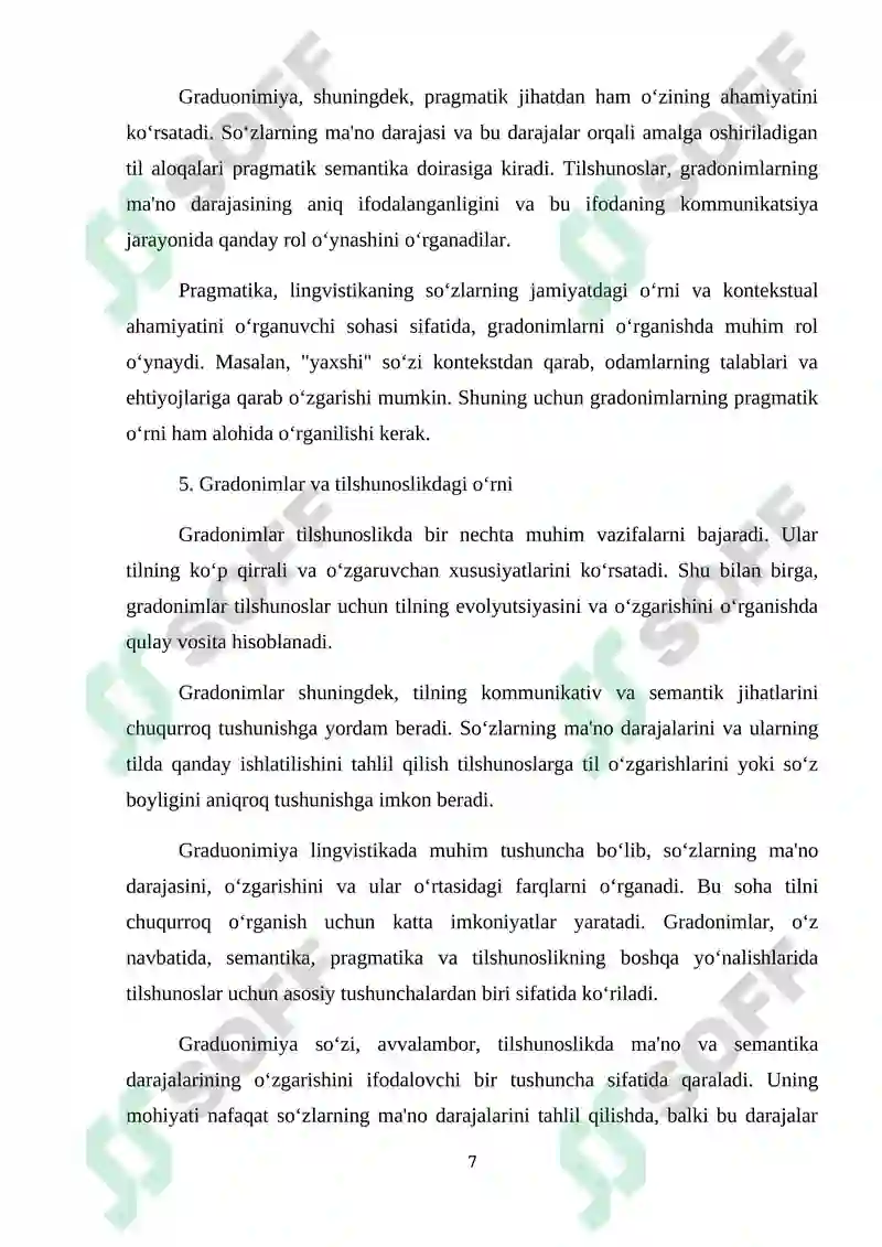 o‘zbek tilshunosligida graduonimiya hodisasining ilmiy tadqiqi 7