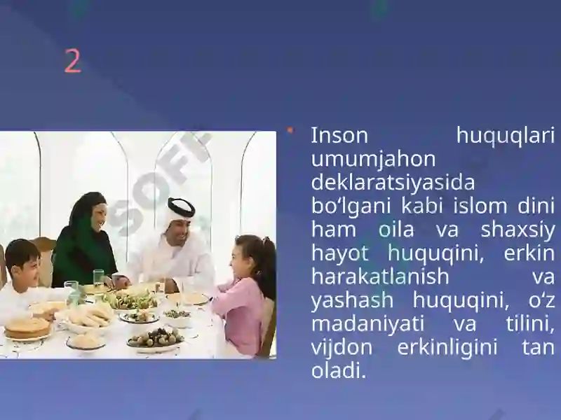 Islomda inson huquqlari himoyasi ijtimoiy tenglik adolat va tolerantlik 7