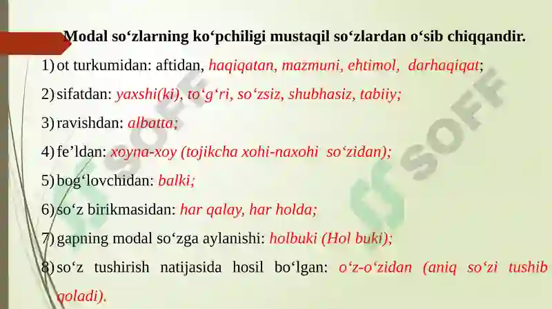 Alohida o‘lingan so‘zlar 7