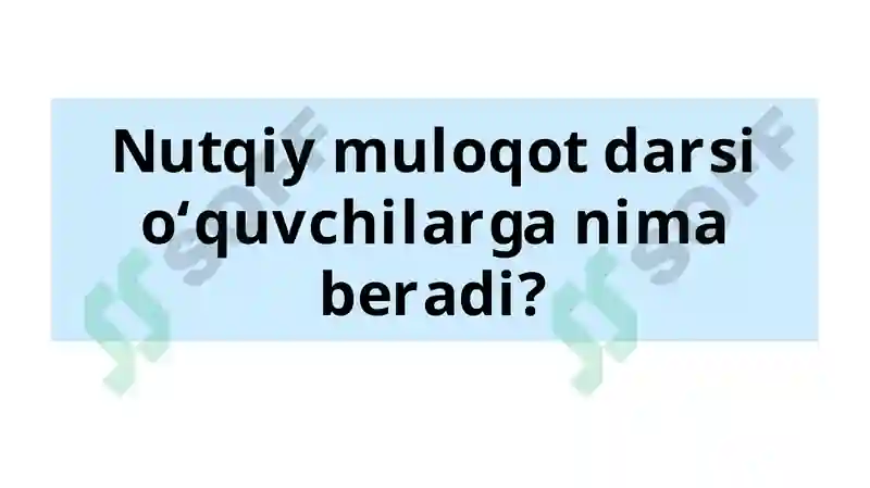 NUTQIY MULOQOT DARSI 7