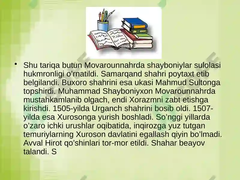 Muhammad Shayboniyxon 7