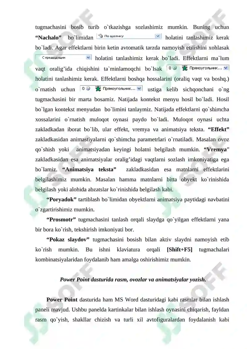 Power Point dasturi 7