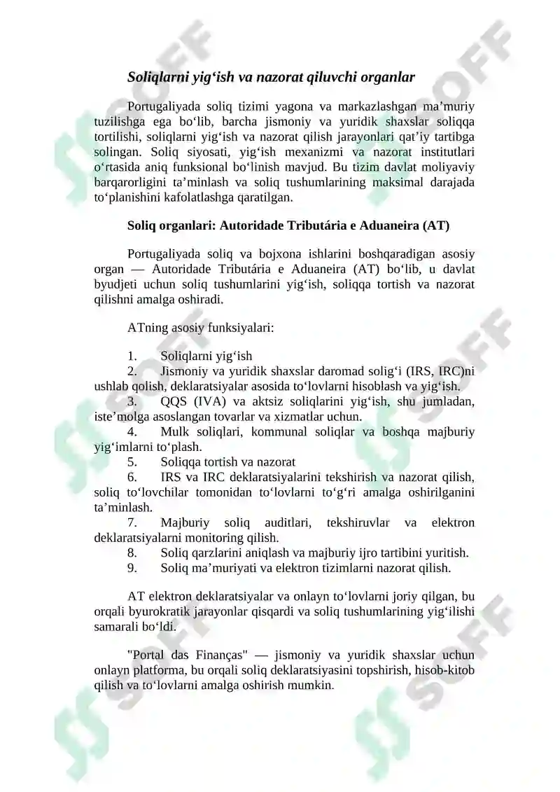 Portugaliya soliq tizimi 7