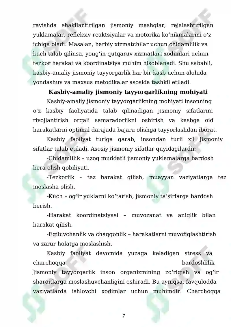 KASBIY-AMALIY JISMONIY TAYYORGARLIK 7
