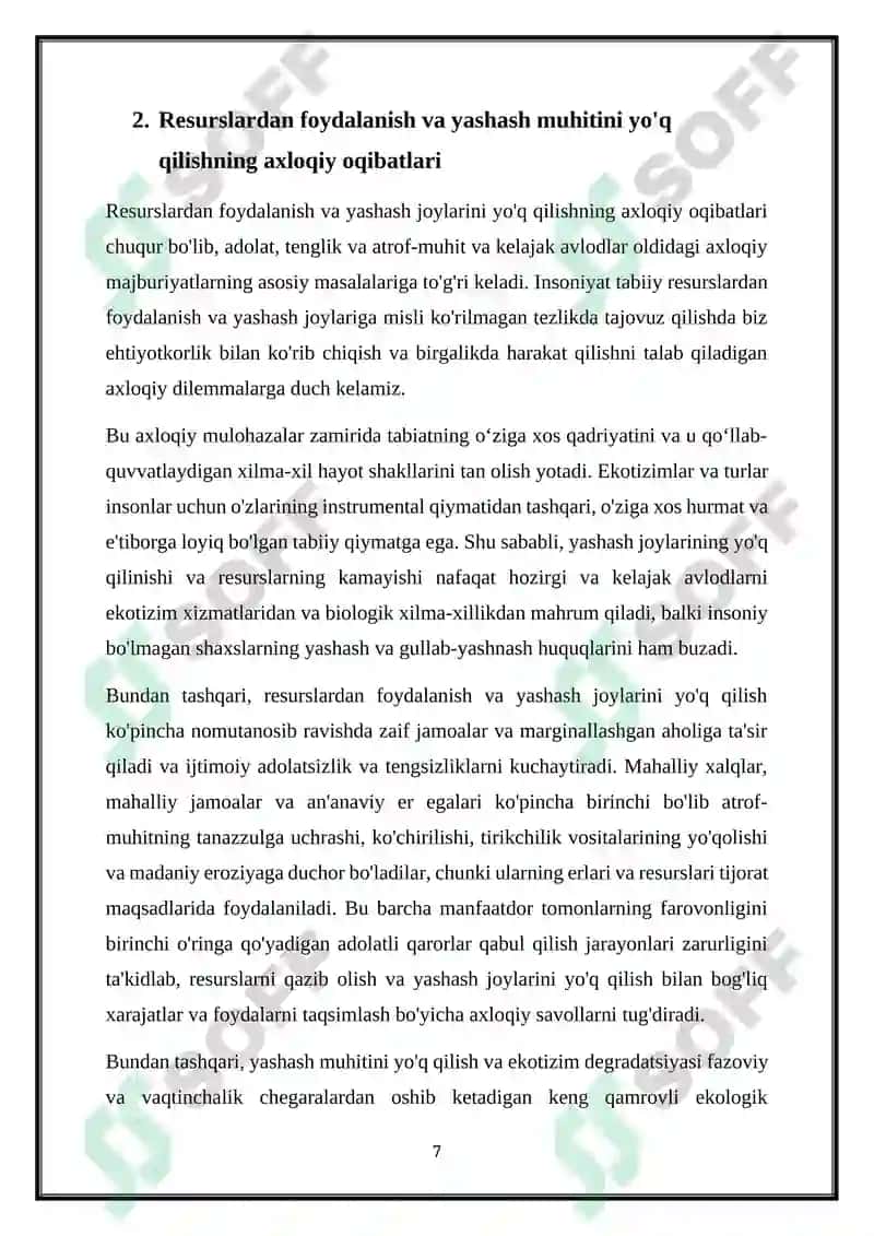 EKOLOGIYA VA AHLOQ 7