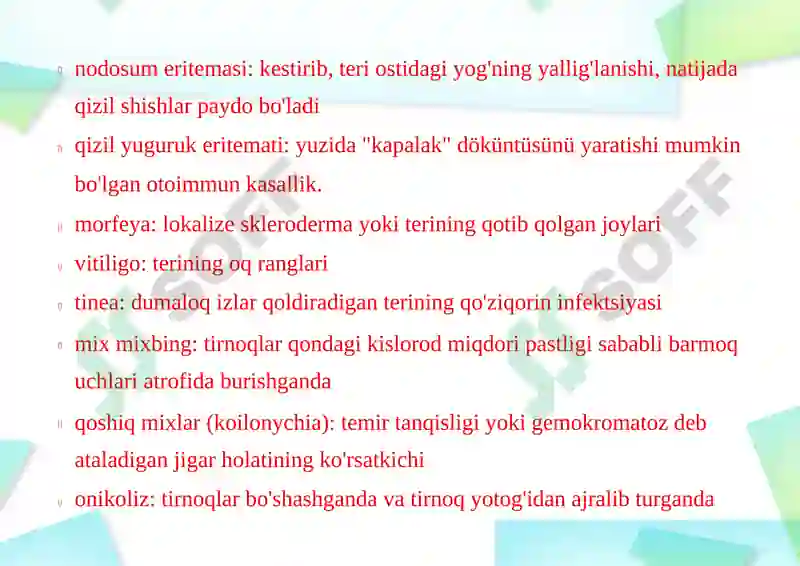 Dermatozlar 7