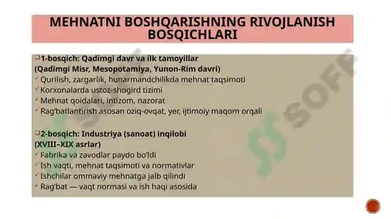 Mehnatni boshqarish usullari 7
