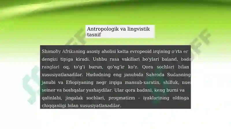 Afrika xalqlari etnologiyasi 7