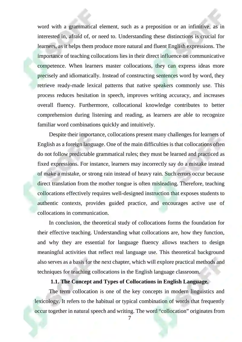 Effective Ways of Teaching Collocations 7