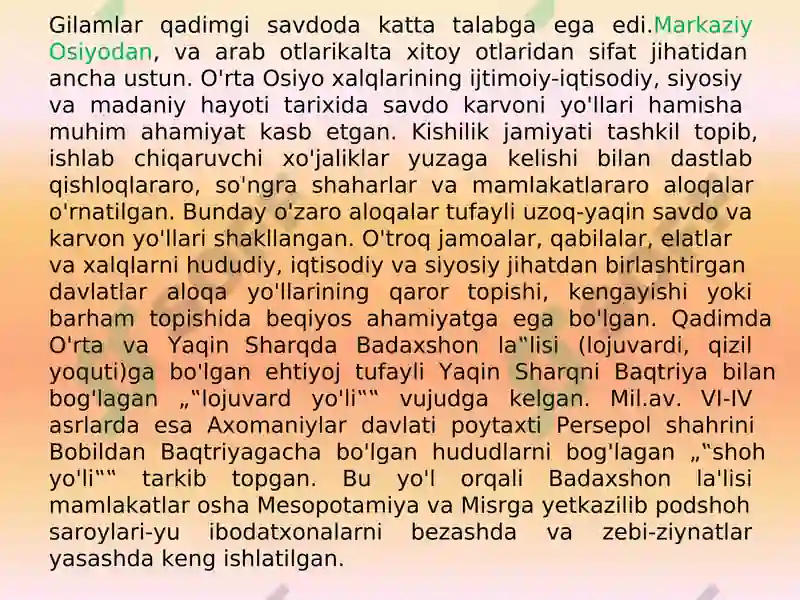 Buyuk Ipak yo‘li-muloqot yo‘li 7