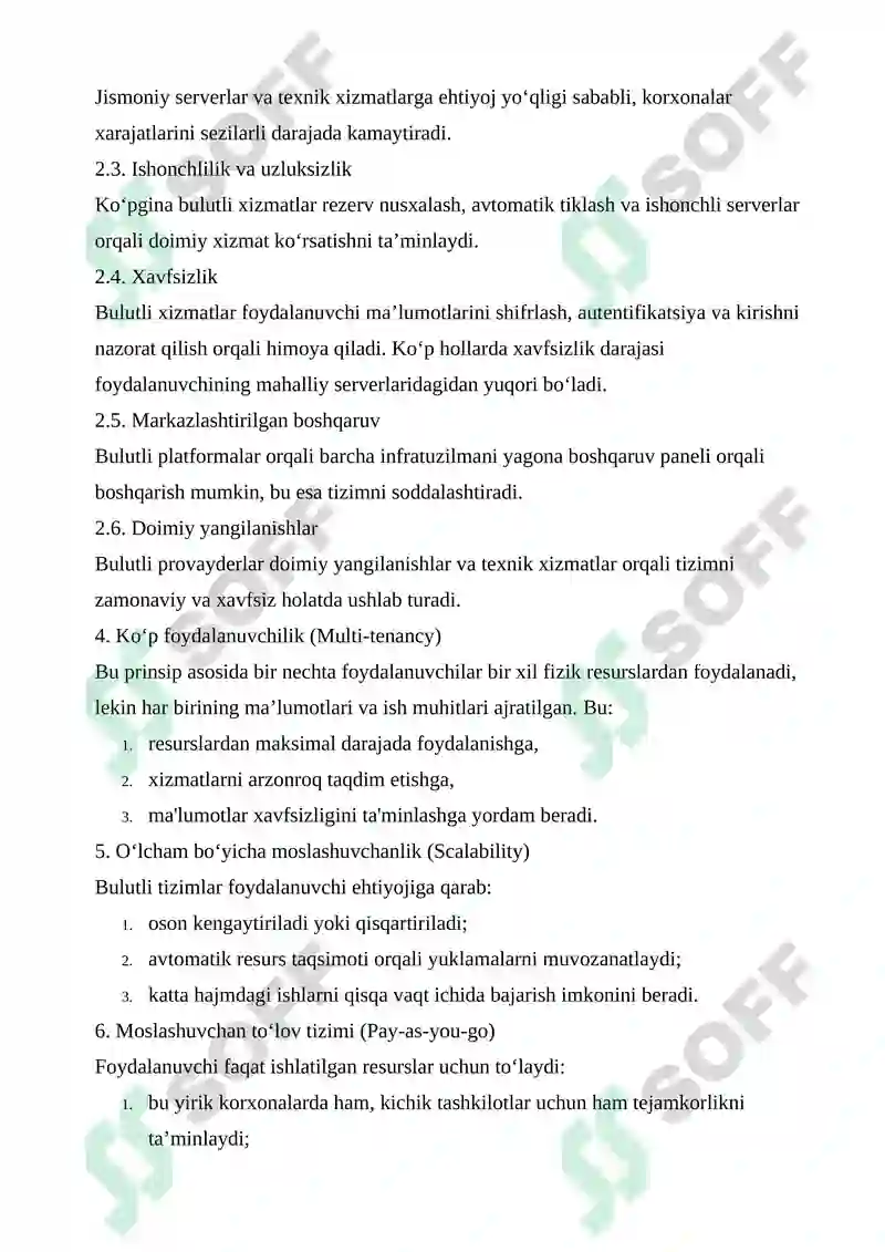 BULUTLI HISOBLASH VA MALUMOTLARNI SAQLASH 8