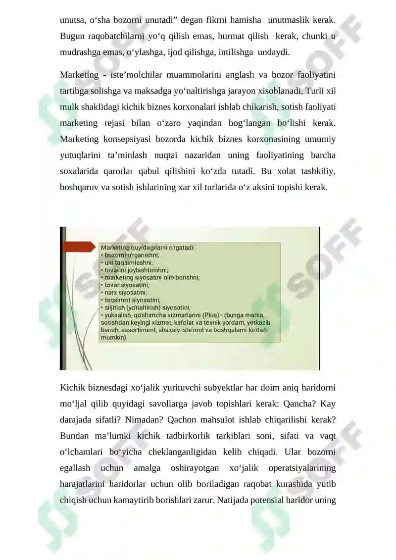 Biznesni tashkil etishda marketing 8