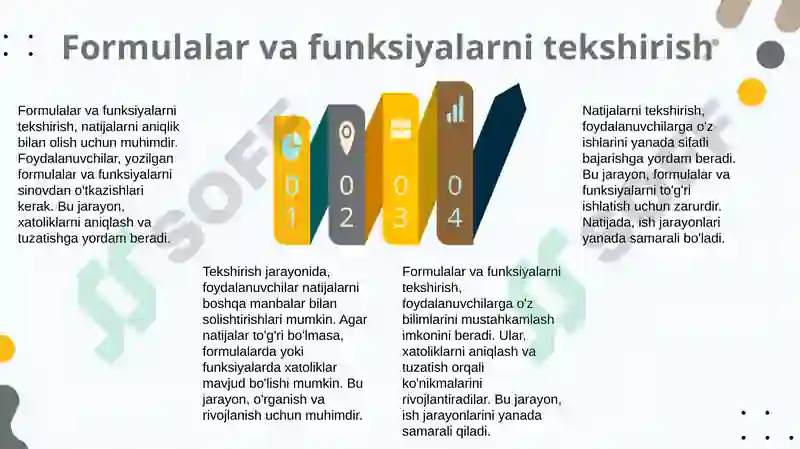 Informatikada Formulalar va funksiyalar ishlatish 8