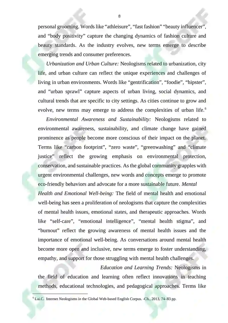 Neologisms Study Guide 8