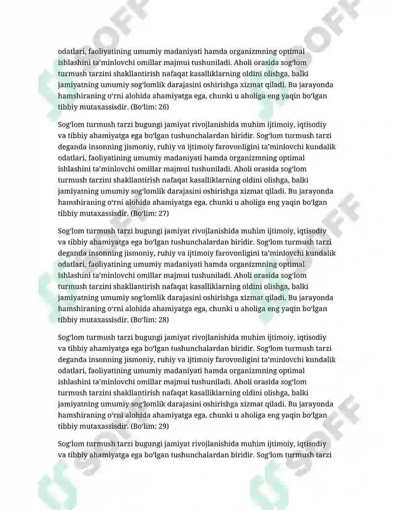 Sog‘lom Turmush Tarzi 8