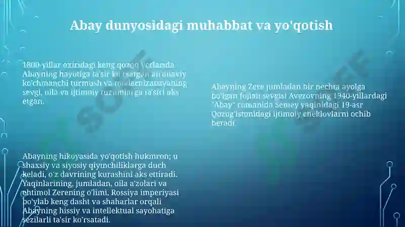 Avezovning "Abay" romani 8