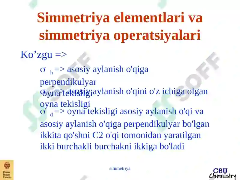 Molekulyar simmetriya 8