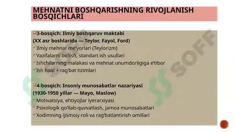Mehnatni boshqarish usullari 8