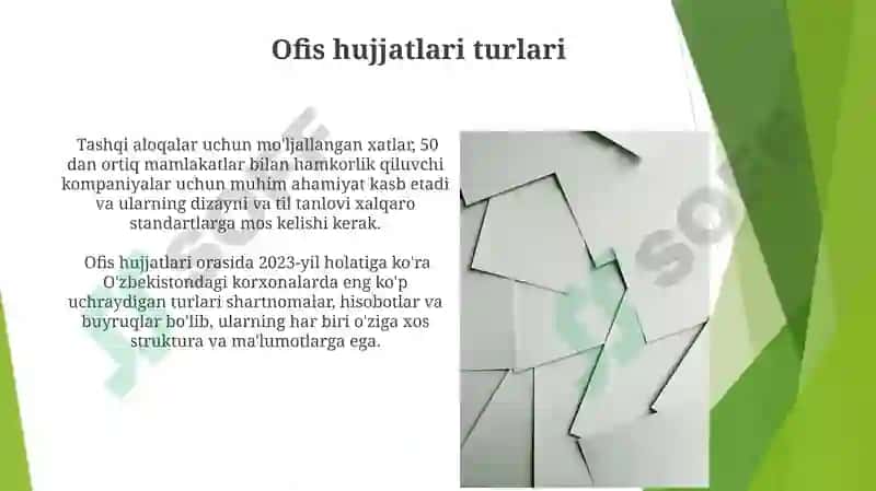 Elektron hujjatlar bilan ishlash 8