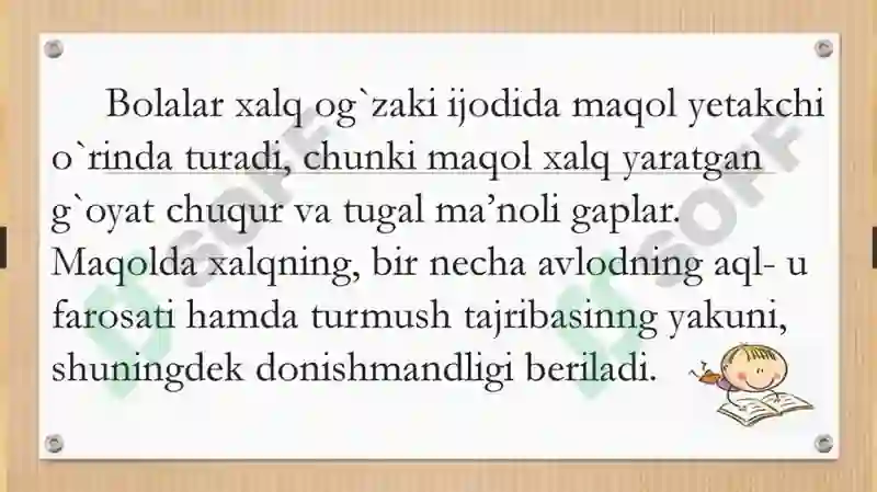 XALQ MAQOLLARI VA TOPISHMOQLARI 8