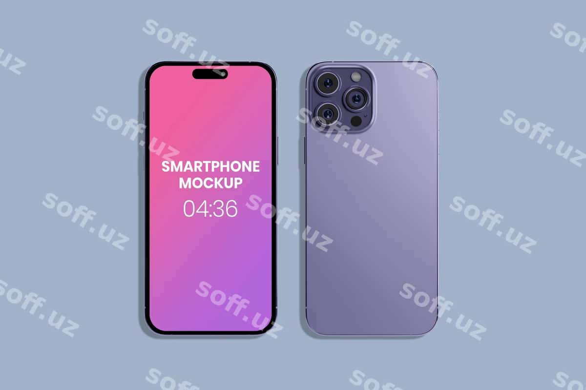 Akillı telefon modeli | Smartphone mockup 1