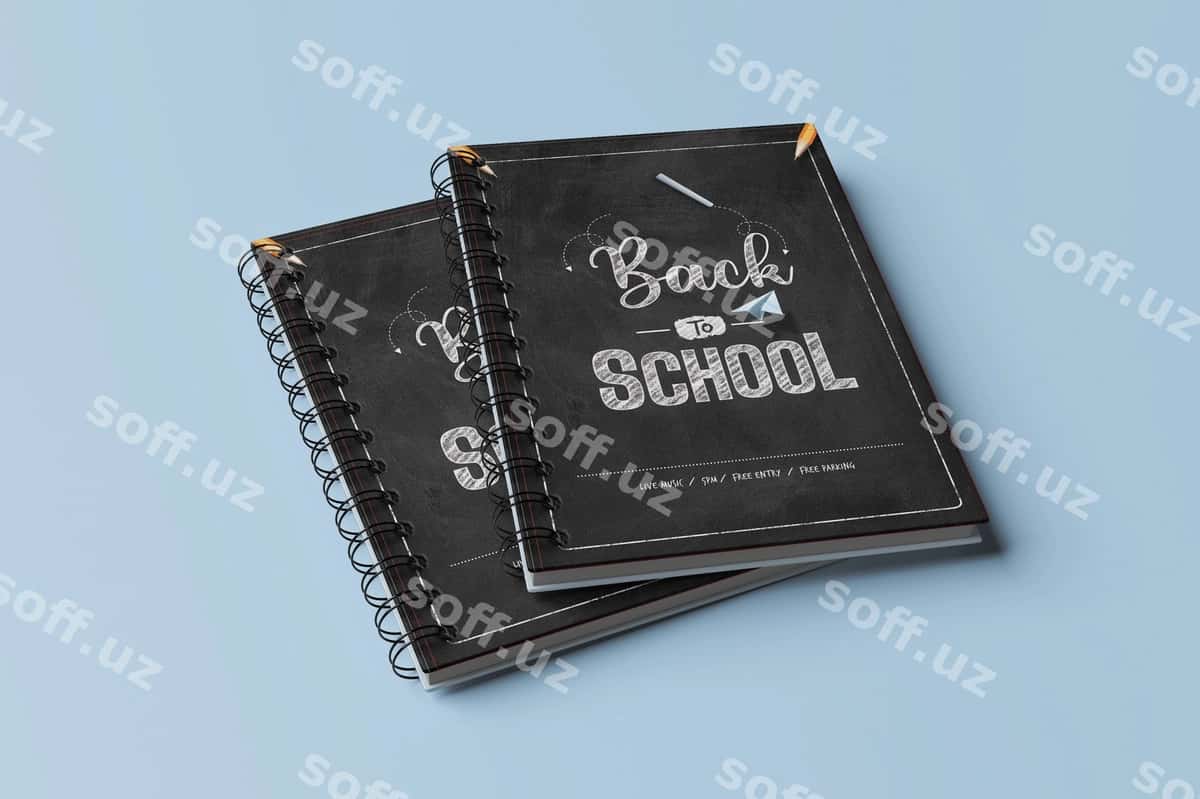 Spirallik notebook mockup | Spiral notebook mockup 1