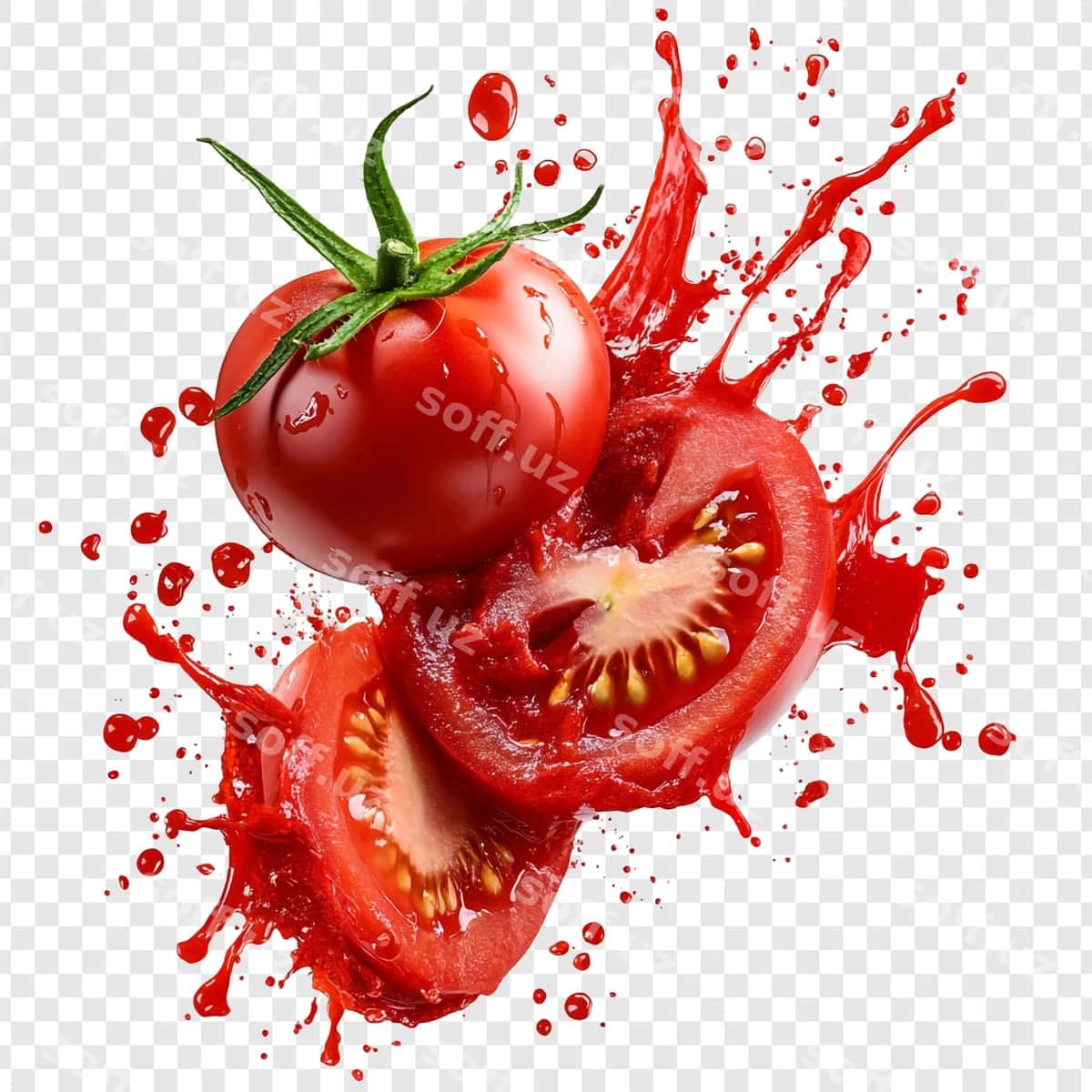 Yangi pomidorni to'kib tashlang | Splat fresh tomato 1