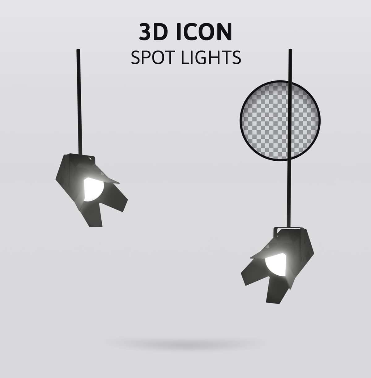 3D piktogramma devorga osilgan, yorug'lik bilan | 3d icon is hanging from wall with light it 1