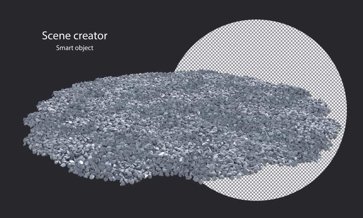 3D toshlar izolyatsiya qilingan toshlarni kesish yo'li | 3d pebbles isolated pebbles clipping path 1