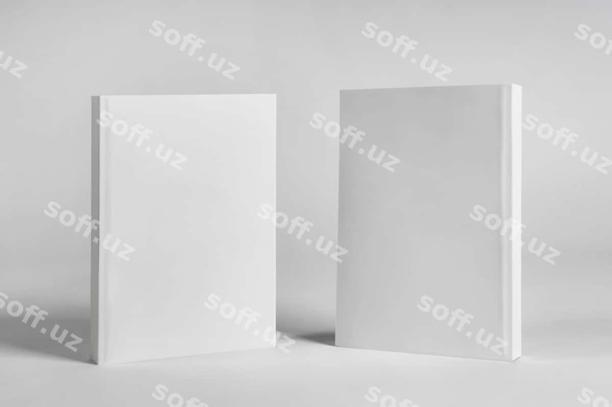 Tik kitob namunasi | Standing up book mockup 1