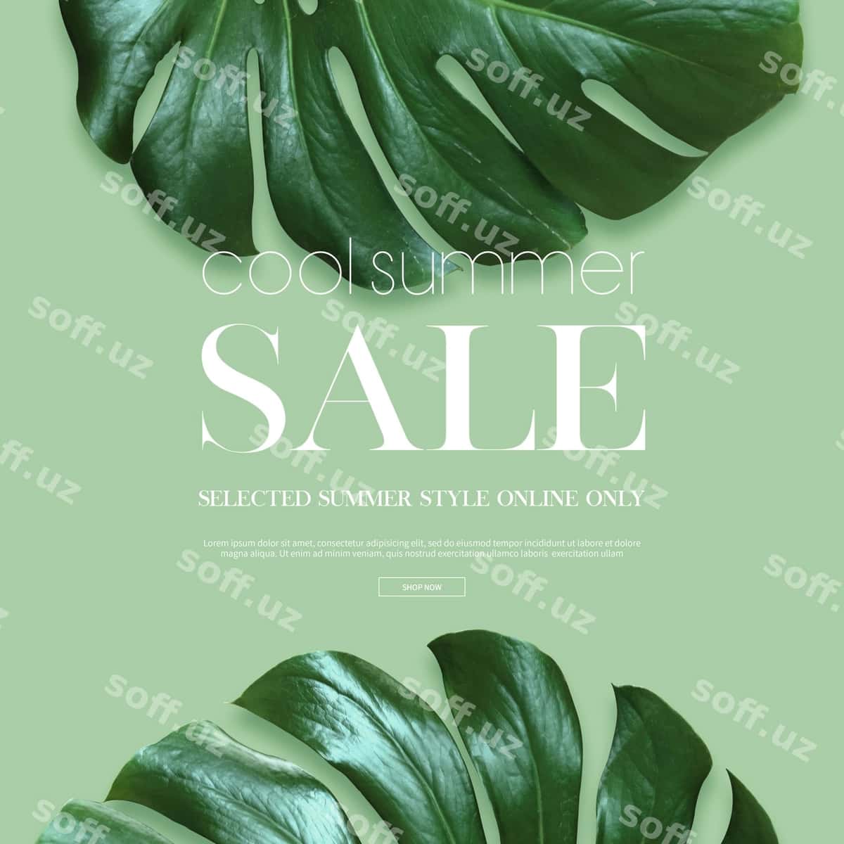 Yozgi sotuvlar uchun ramka foni | Summer sale frame background 1